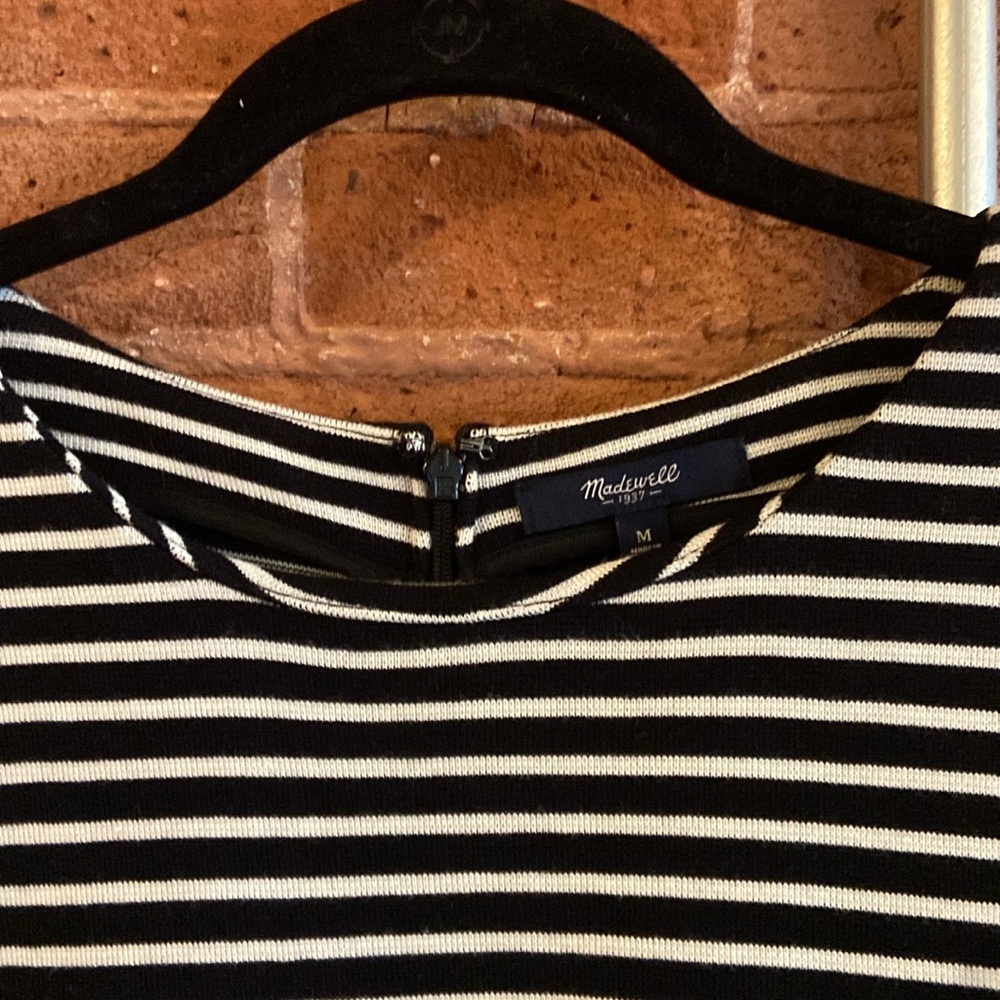 EUC Madewell Striped Skater Dress - Picture 2 of 10